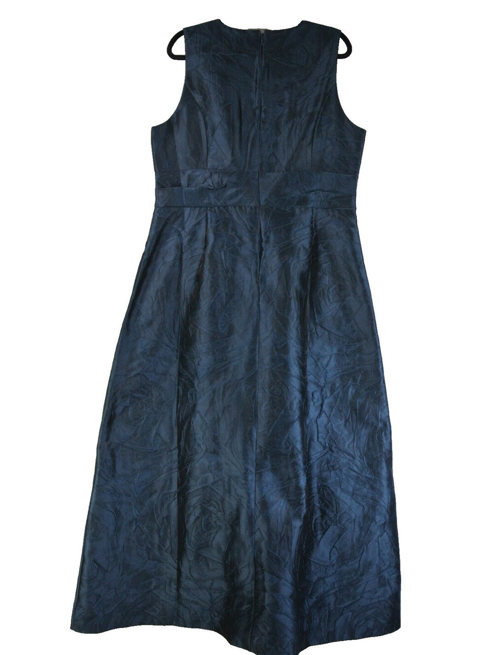 New, Kay Unger Mariah Crinkle Pleated Gown in Navy Sz 18 #LD420 - Picture 6 of 9